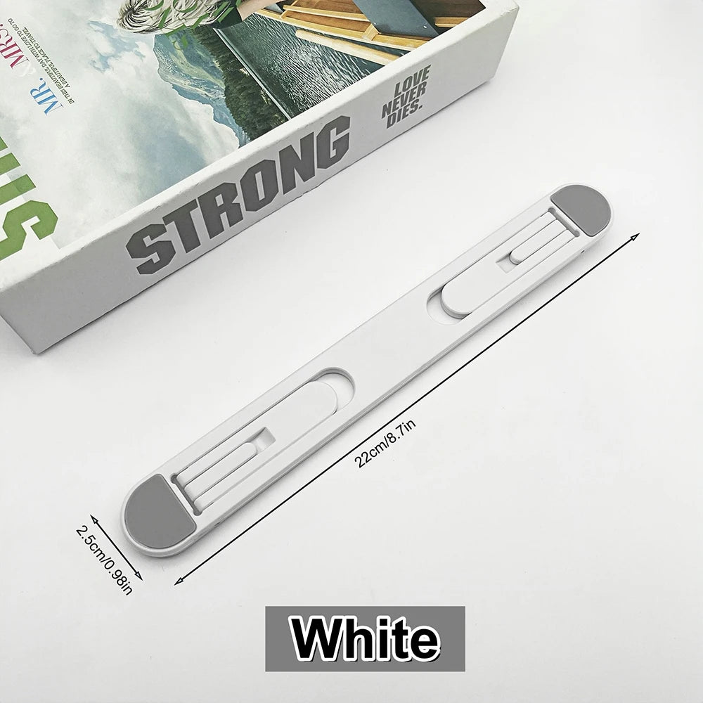 Portable Notebook Support Riser Cooling Bracket Self Adhesive Invisible Folding Laptop Stand for Macbook Lenovo Samsung Notebook
