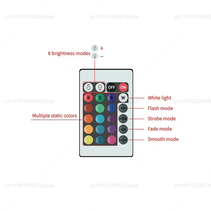 RGBW Infrared LED Bulb