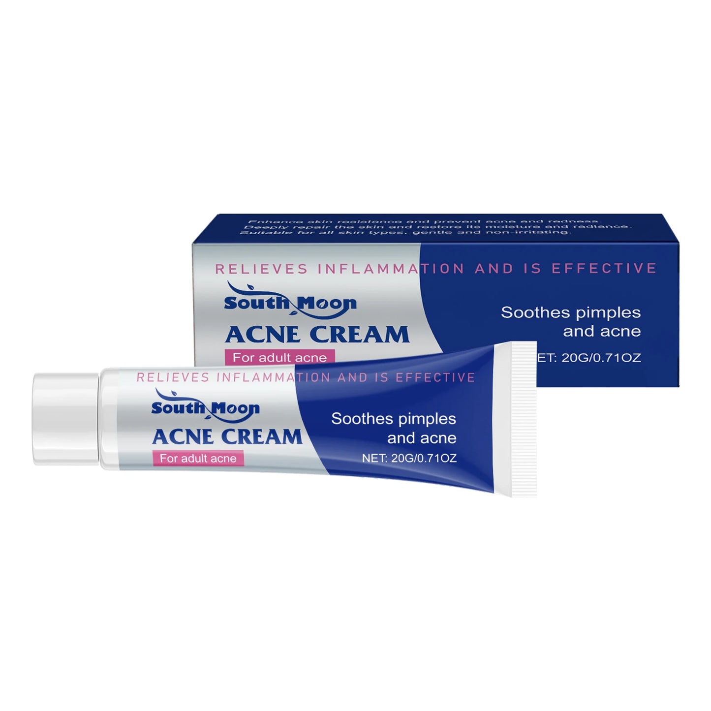 20/40/60g Anti Acne Cream Oil Control Repair Pimple Spot Remove Acne Mark Cleaning Refreshing Moisturizer Skin Pore Shrink Cream
