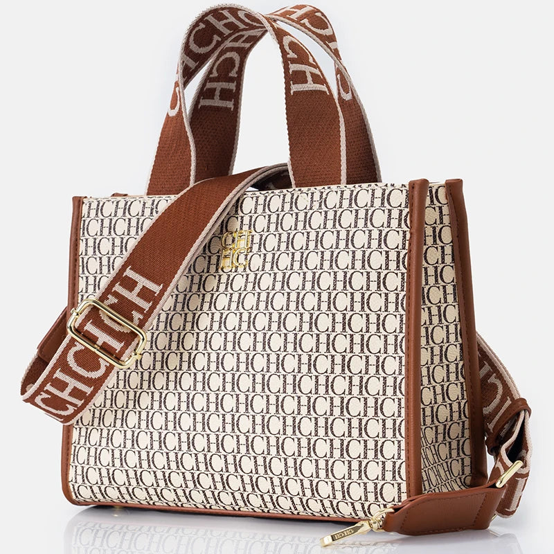 CH Women's Bags Metal Logo Casual Large Capacity Light Luxury Brand Designer 2026 New Fashion High Quality Women's Handbag