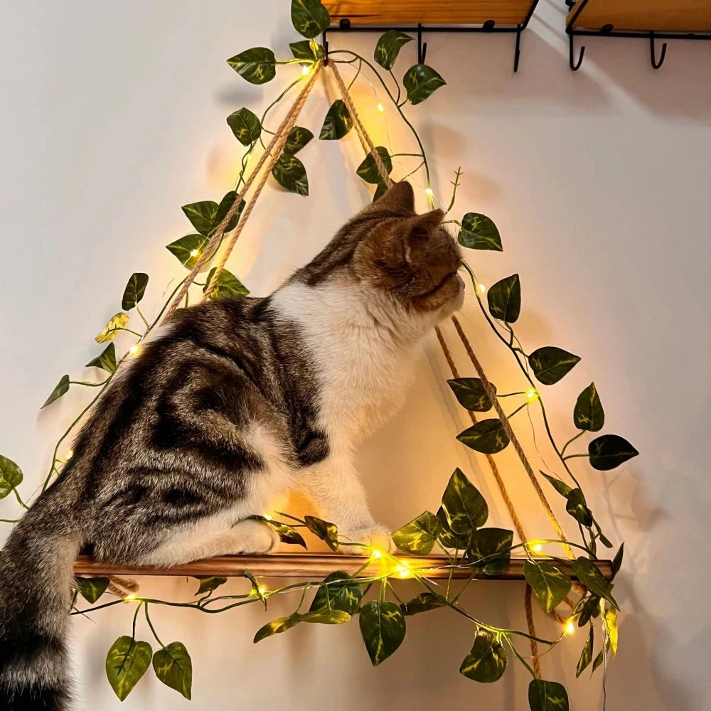 Vine with Fairy Light 20/50/100 LED Pothos String Lights Leaf Lights for Bedroom, Room, Wall, Garden, Party, Wedding Dorm Decor