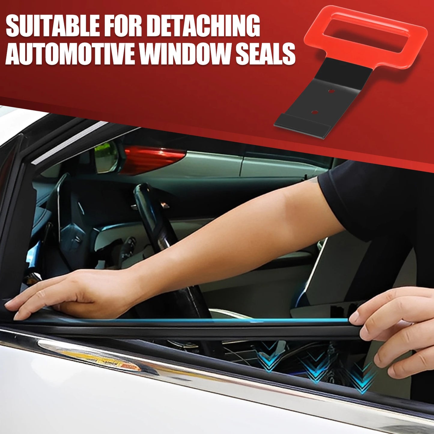 Window Belt Molding Removal Tool Portable Automotive Window Molding Removal Tool with Soft Grip Handle for Automotive Technician