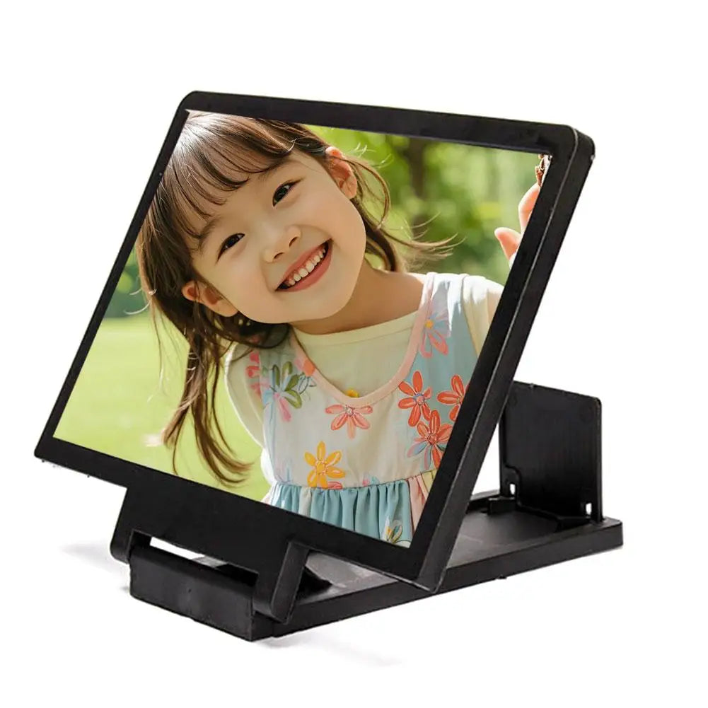 Mobile Phone Screen Amplifier 3D Magnifying Glass Stand Easy TV Viewing Orientation Full-Screen Mobile Phone Magnification