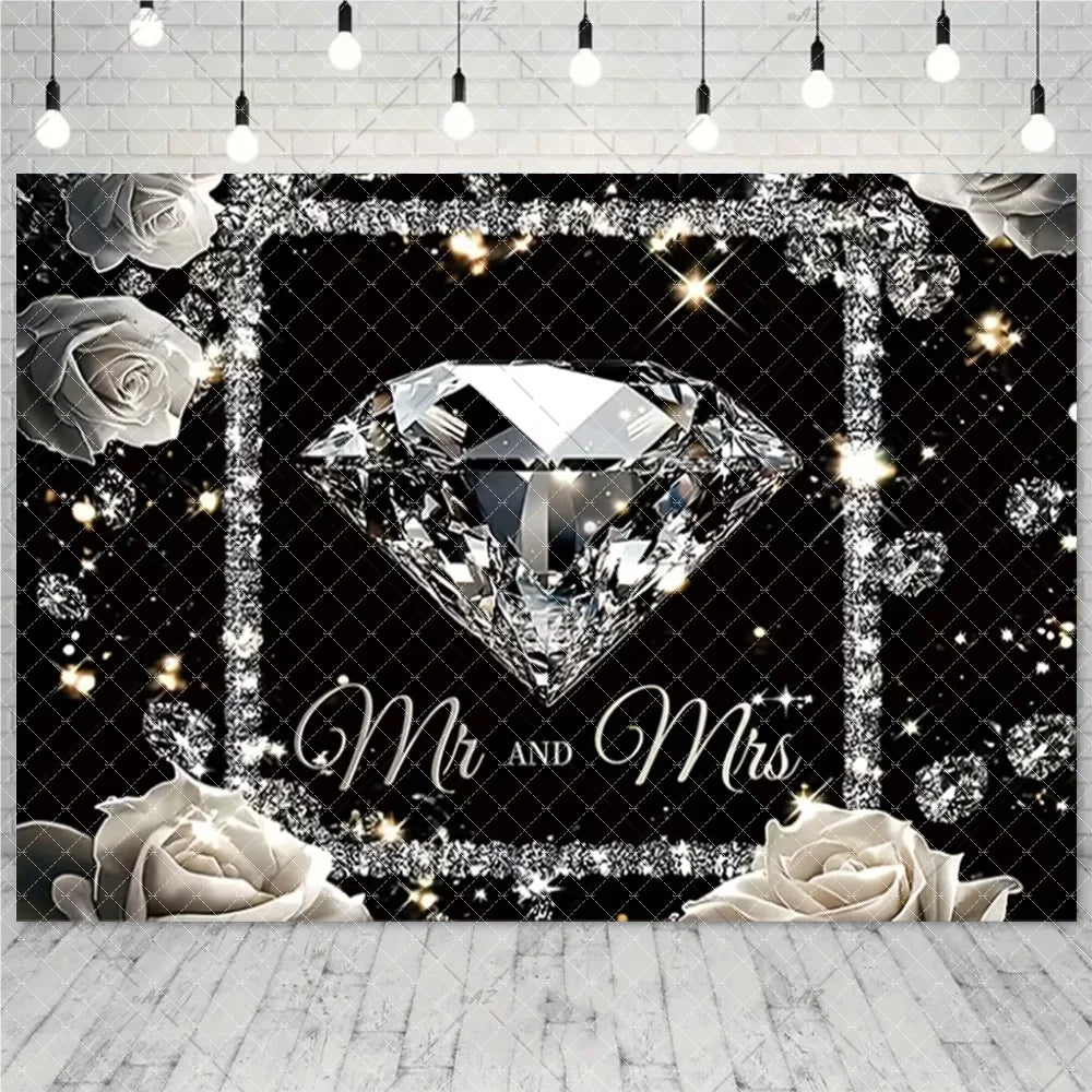 Wedding Party Decoration Photography Background Mr. and Ms. Flower Wall Wedding Ceremony Supplies Backdrop Exhibition Hall Props