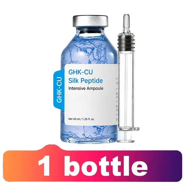 GHK-Cu Blue Copper Silk Peptide Ampoule Serum Deep Collagen Hydrate Moisturize Soften Smooth Firm Korean Facial Skin Care