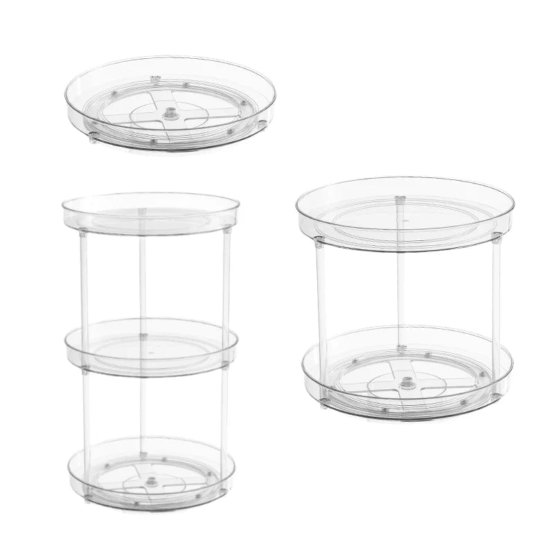 Rotating Multi-Layer Cosmetic Organizer