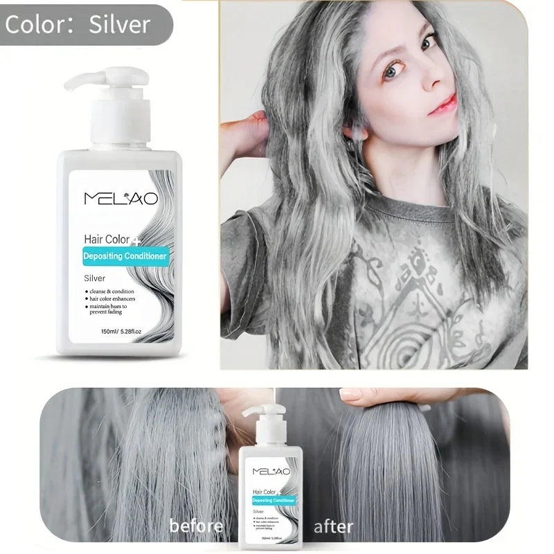 MELAO Hair Dye - Semi Permanent Hair Color Depositing Conditioner, Cruelty-free