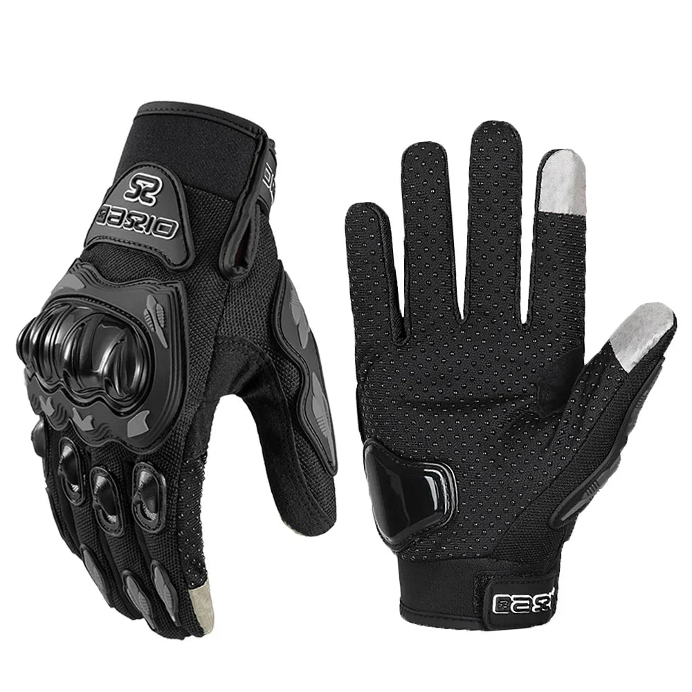 Breathable Full Finger Motorcycle Gloves