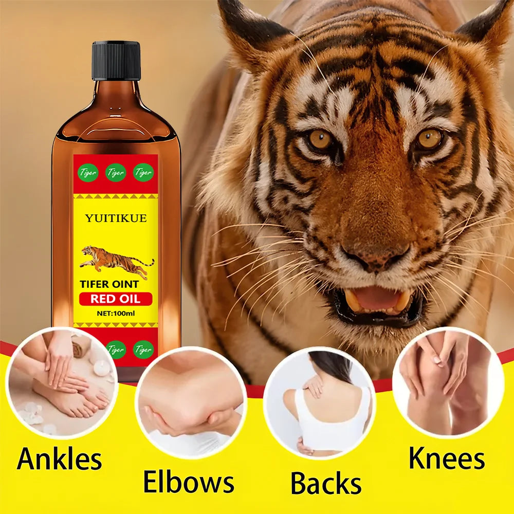YUITIKUE Tifer Oint Red Oil - Joint & Body Care for Ankles/Elbows/Backs/Knees - Suitable for All People - 100ML