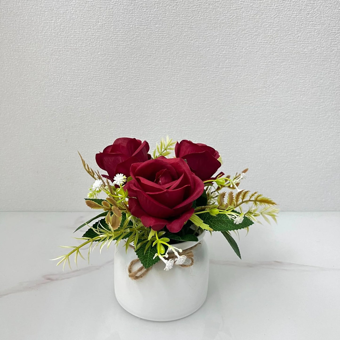 3 Simulated Roses, Potted Plants, Wedding Photos, Photography, Decoration, Fake Flowers, Outdoor Courtyard, Balcony