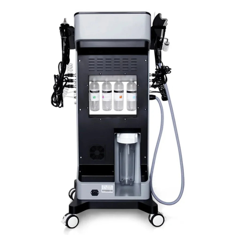 High-Efficacy Spa Skin Care Apparatus 10 in 1 Combined Hydro Dermabrasion and Aqua Peeling Technology It Integrates Deep Facial Cleansing, Skin Tightening, Face Lifting, and Skin Rejuvenation Features Secure Soft Treatment Pr