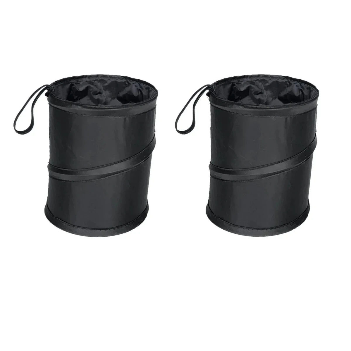 Black Car Trash Can Pack Bag Waterproof Car Trash Bag for Little Leak Proof Cooler Bag- Car Garbage Bag with Side Pocket Zr