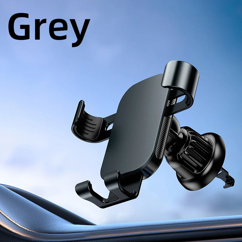Universal Car Phone Holder Metal Stable Anti-shake Mobile Phone Mount for Car Dashboard Air Outlet Multifunctional Cell Phone St
