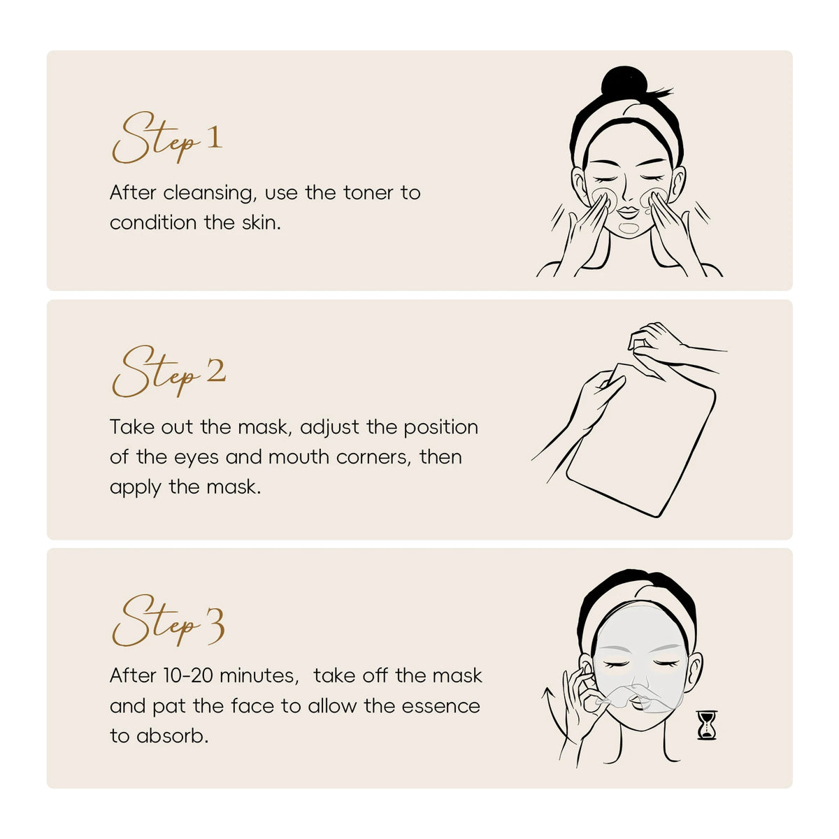 LAIKOU Korea Snail Collagen Essence Mask Hydrating Sheet Mask Anti-Wrinkle Face Mask Firming Skin Care 25g*20pcs