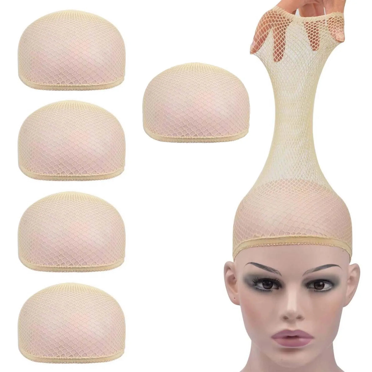 Stretchable Mesh Wig Cap Set