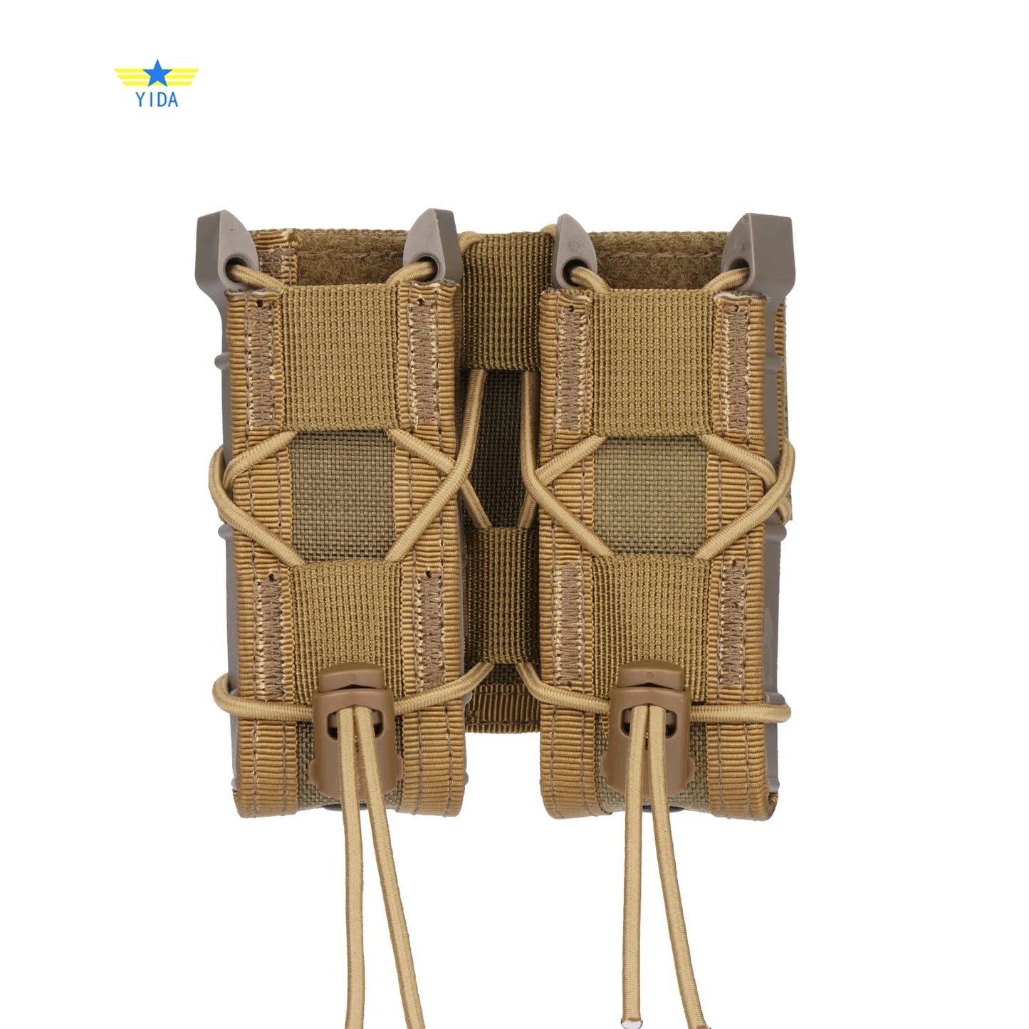 1pc Molle Pistol Mag Pouch Single Double Stack Magazine for 9mm/.40 Calibers 45acp Glock S&W M&P, Sig 226/229, and so on