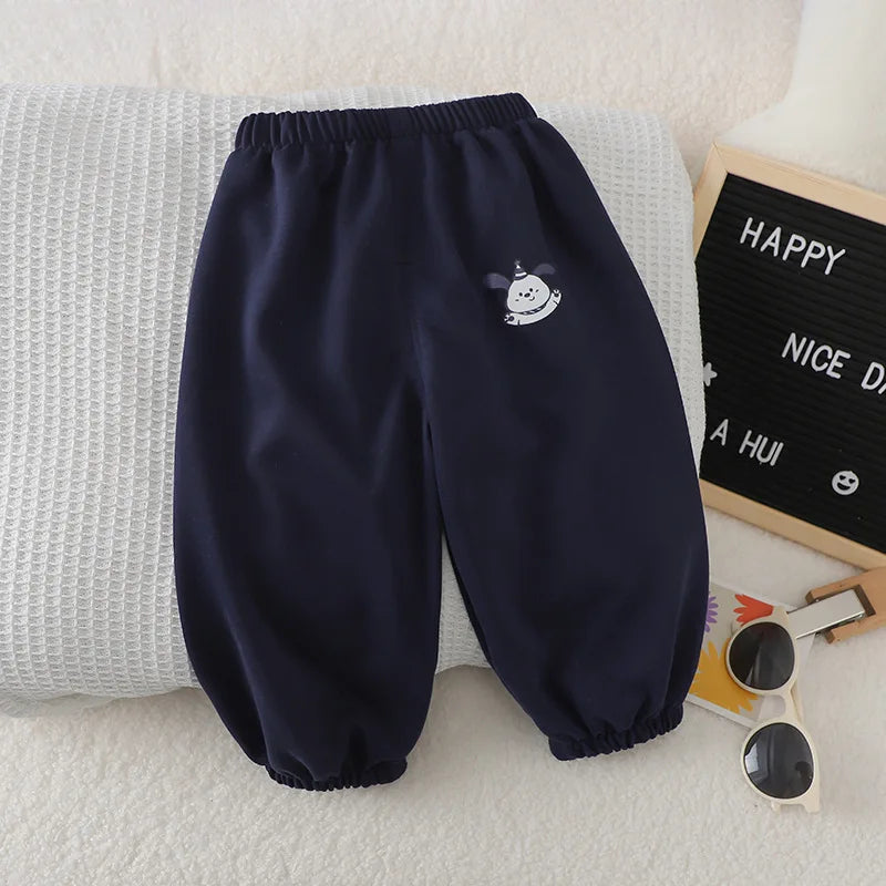 1pcs Summer Thin Solid Color Anti Mosquito Pants Baby Boys And Girls Loose Casual Trouser Simple Fashion Trousers Kids Clothing