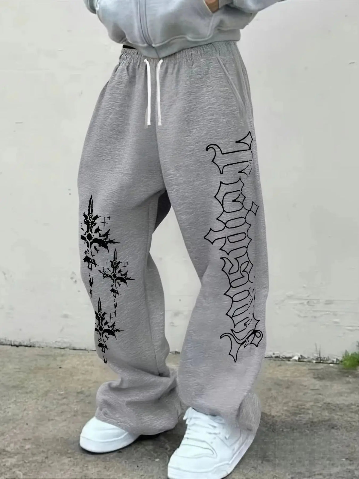 2026 Trendy Men's Women‘s Kids Versatile Solid Color Drawstring Loose Casual Sports Trousers New Suitable for Streetwear Pants