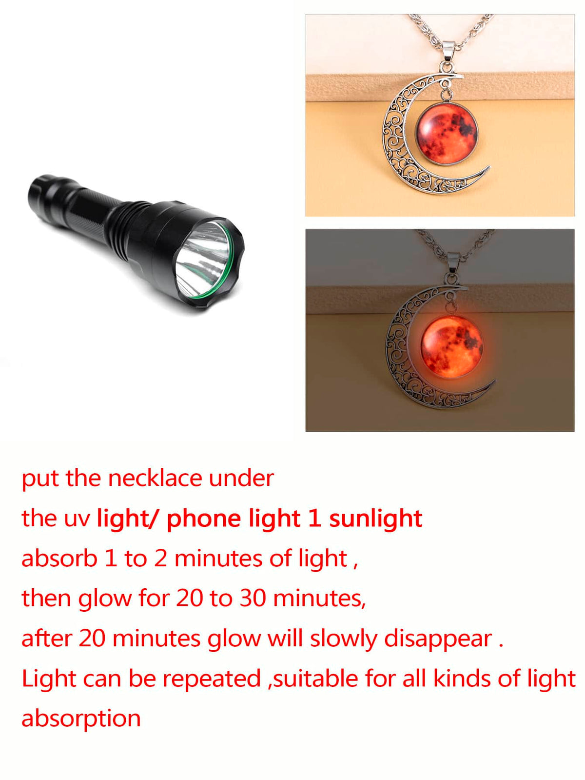 suteyi Moon Pendant Necklace