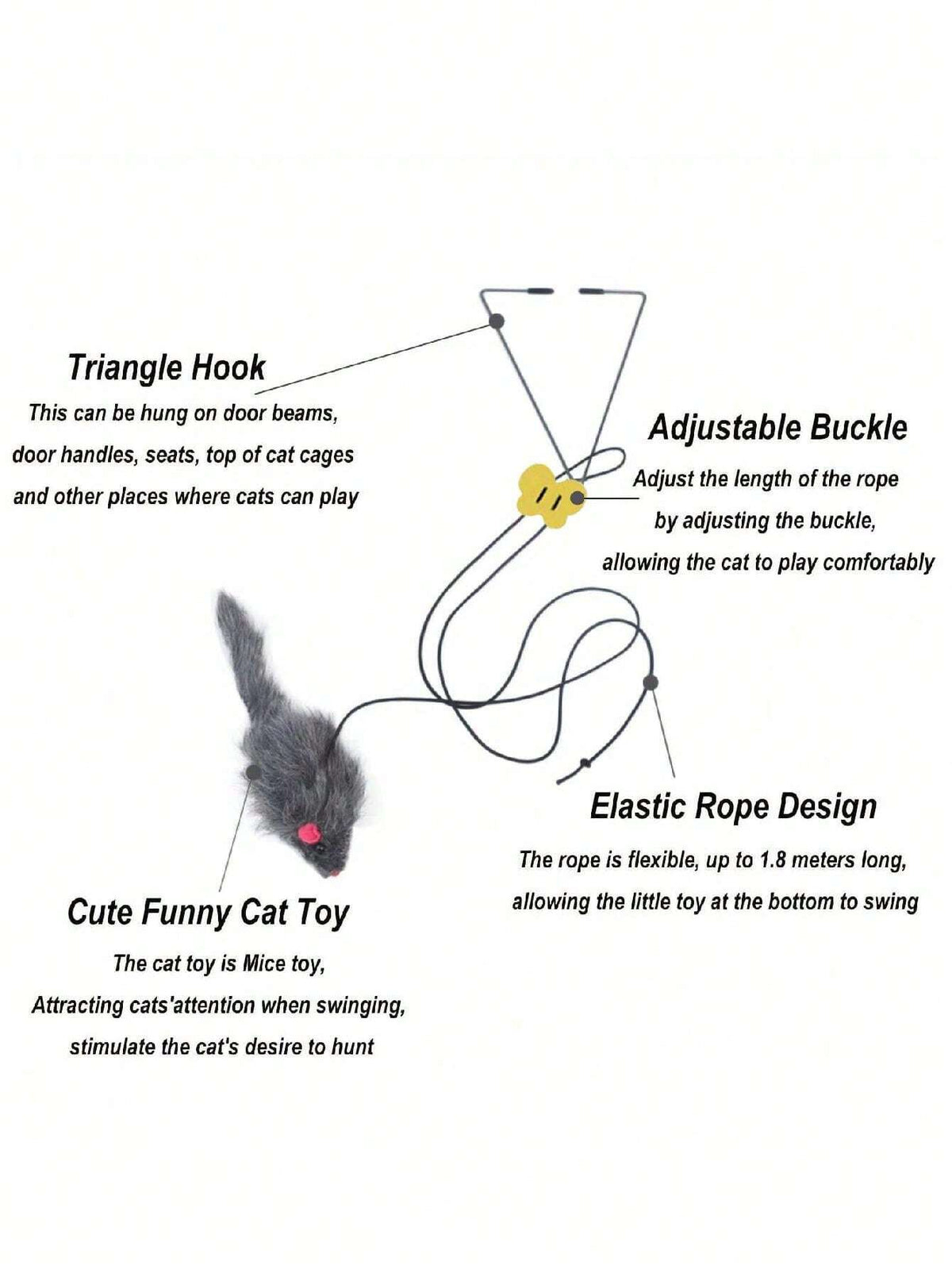 Adjustable Hanging Cat Toy