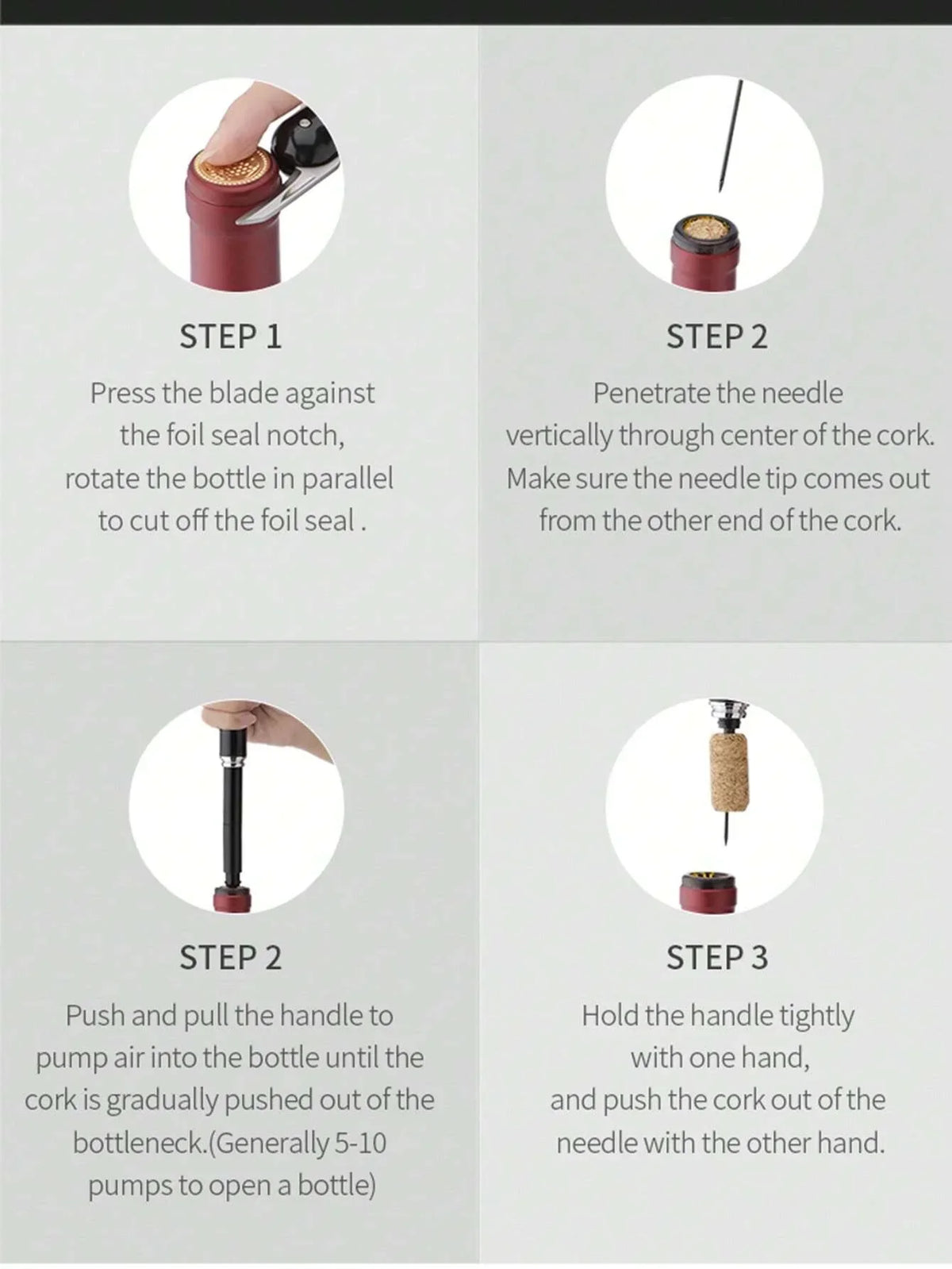 CLITON Air Pressure Wine Opener