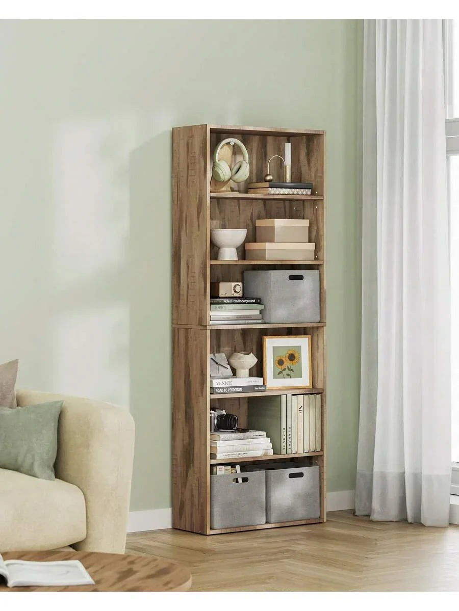 VASAGLE Bookshelf, 6-Tier Bookcase