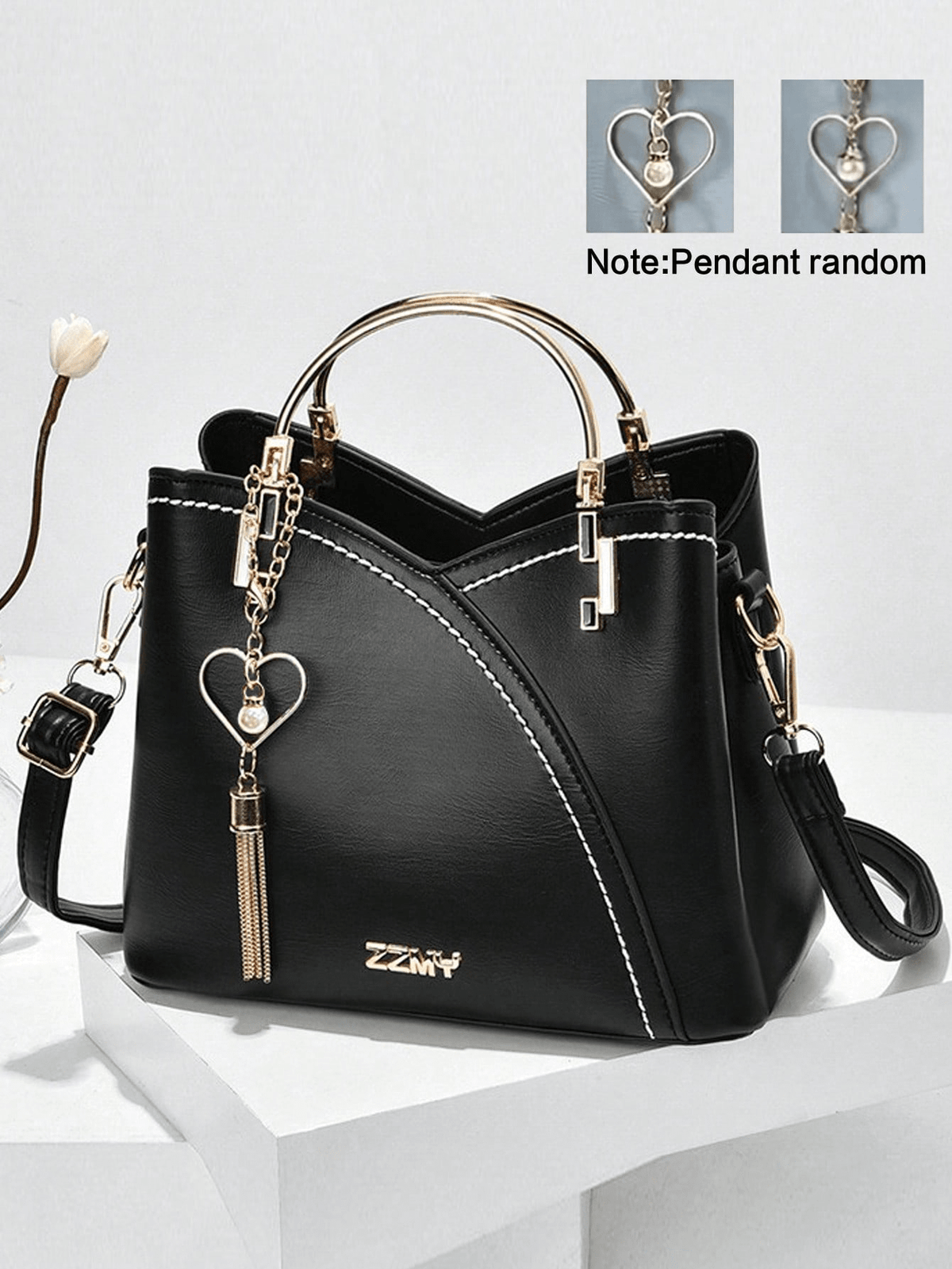 Colorful Heart-Shaped Crossbody Bag