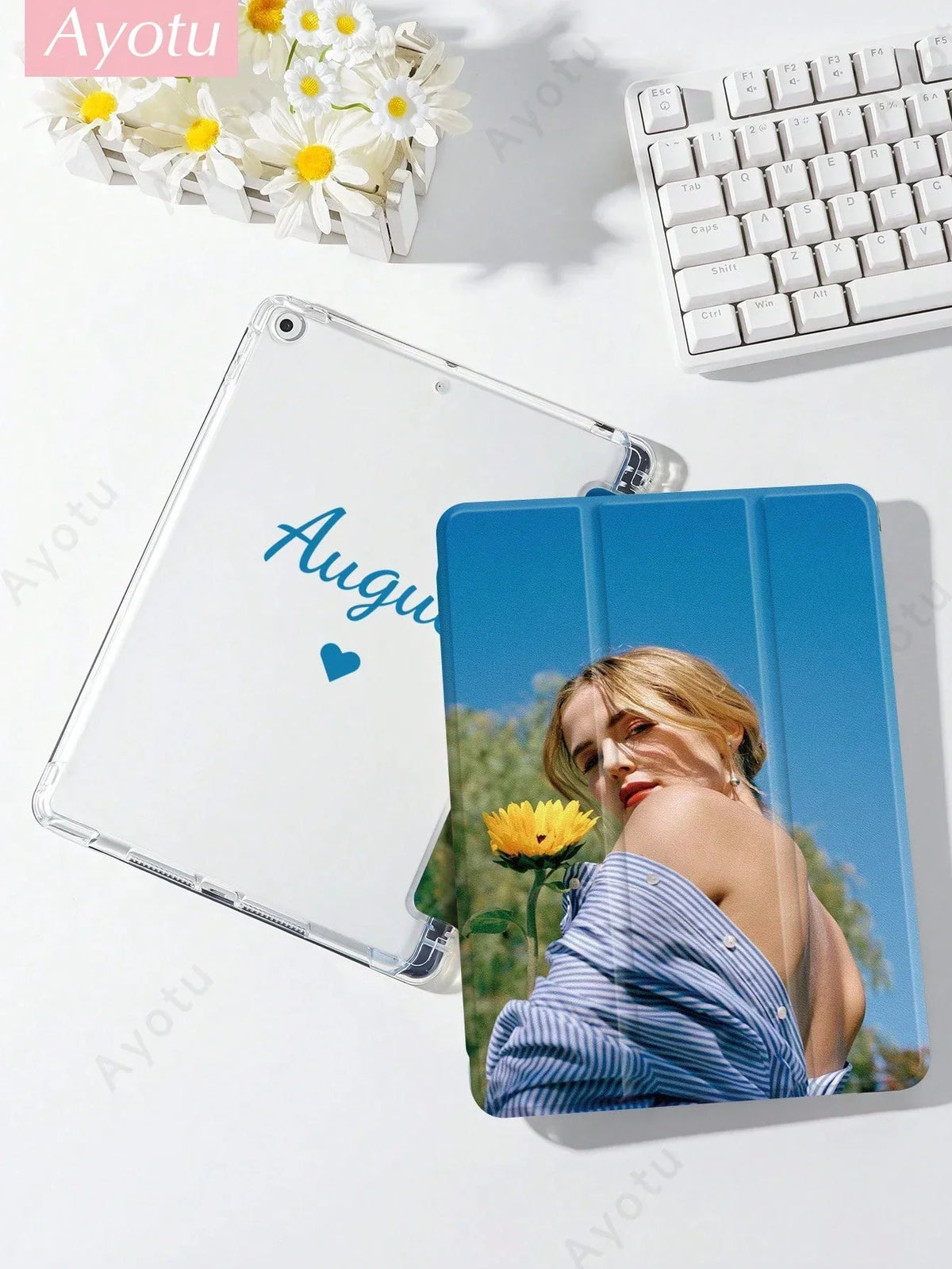 Custom Image Text iPad Case
