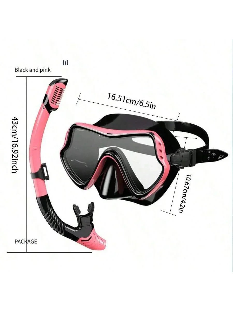 1set Adult Snorkeling Gear, Including Snorkel Mask