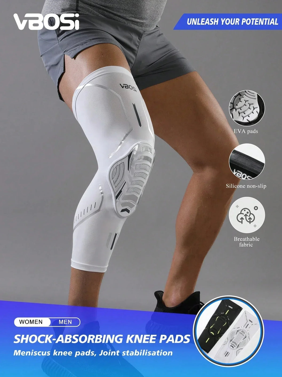 VBOSI Honeycomb Padded Knee Support