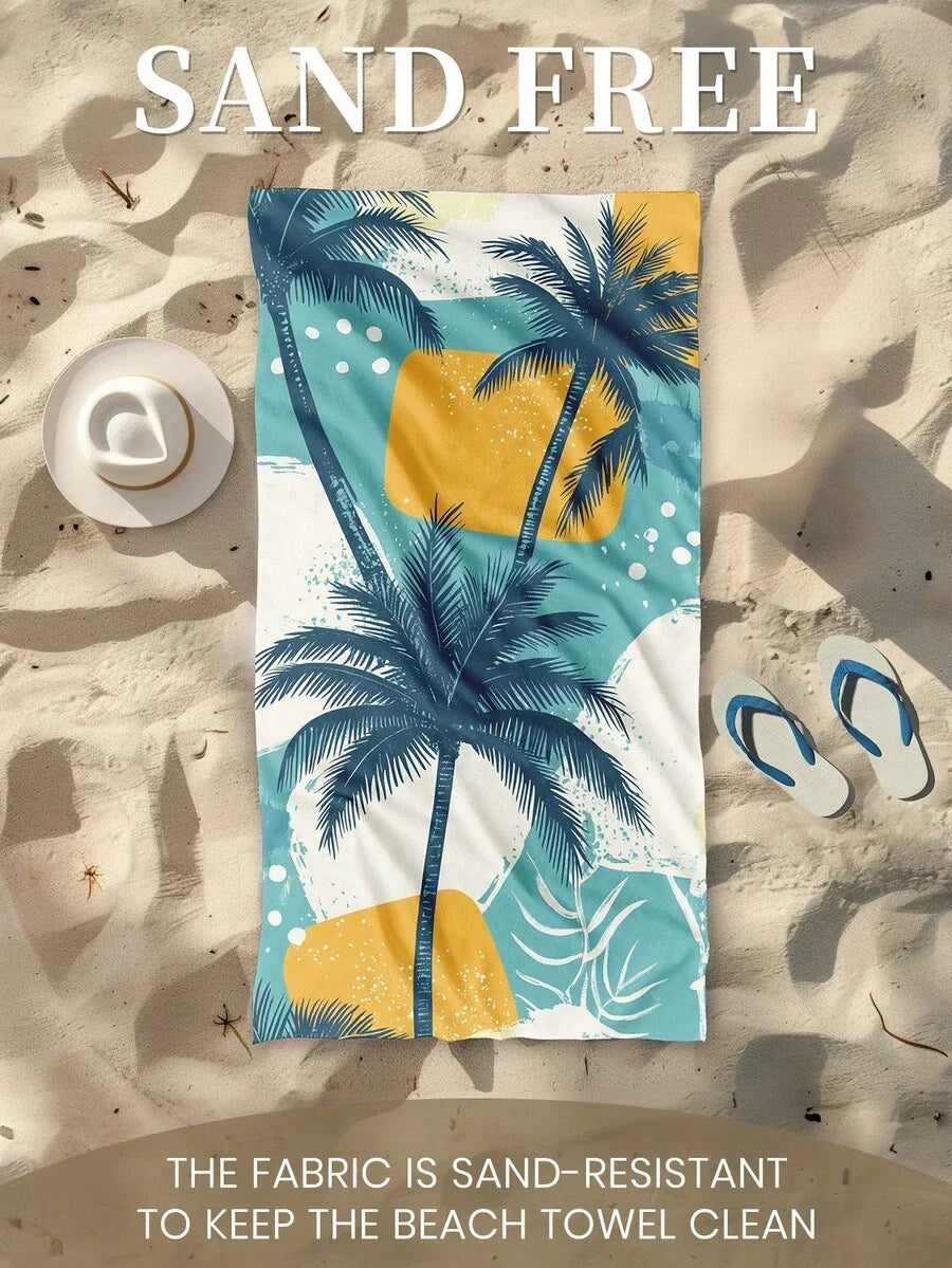 Printed Beach Towel, Summer Fruit Pattern Swimwear