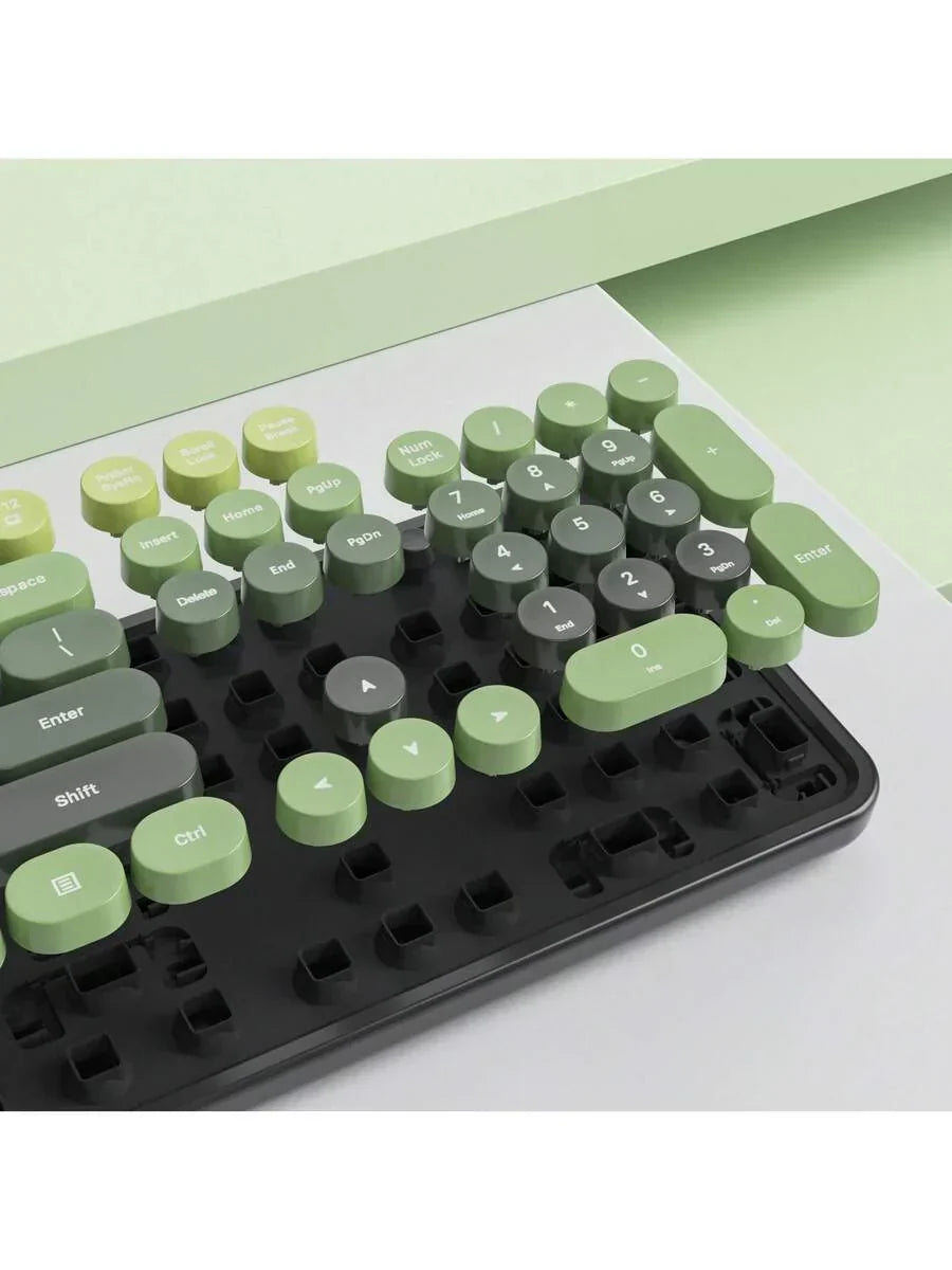 Wireless Keyboard And Mouse Set, Cute Keyboard And Mouse Combo