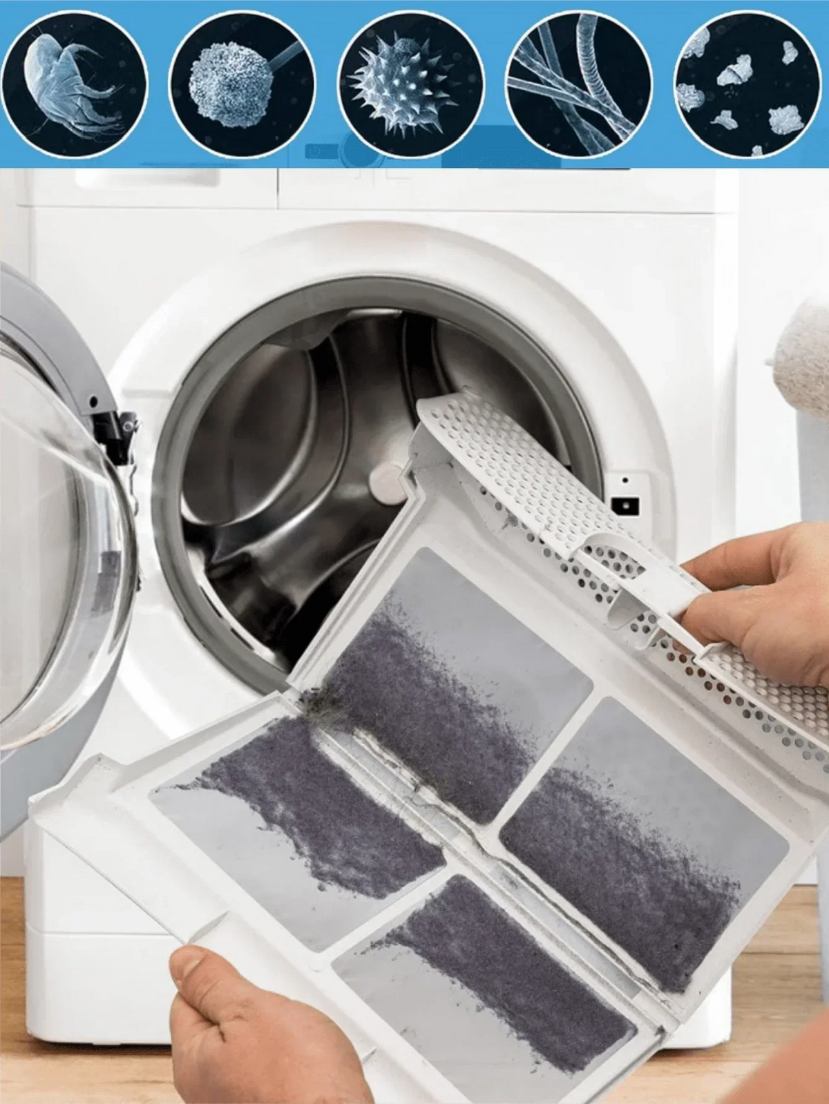Flexible Dryer Lint Vacuum Attachment