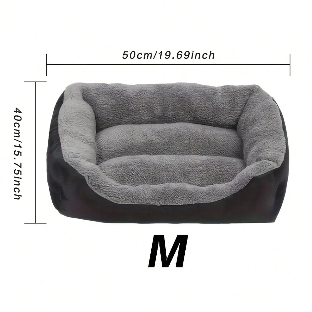 Thick Plush Rectangular Pet Bed