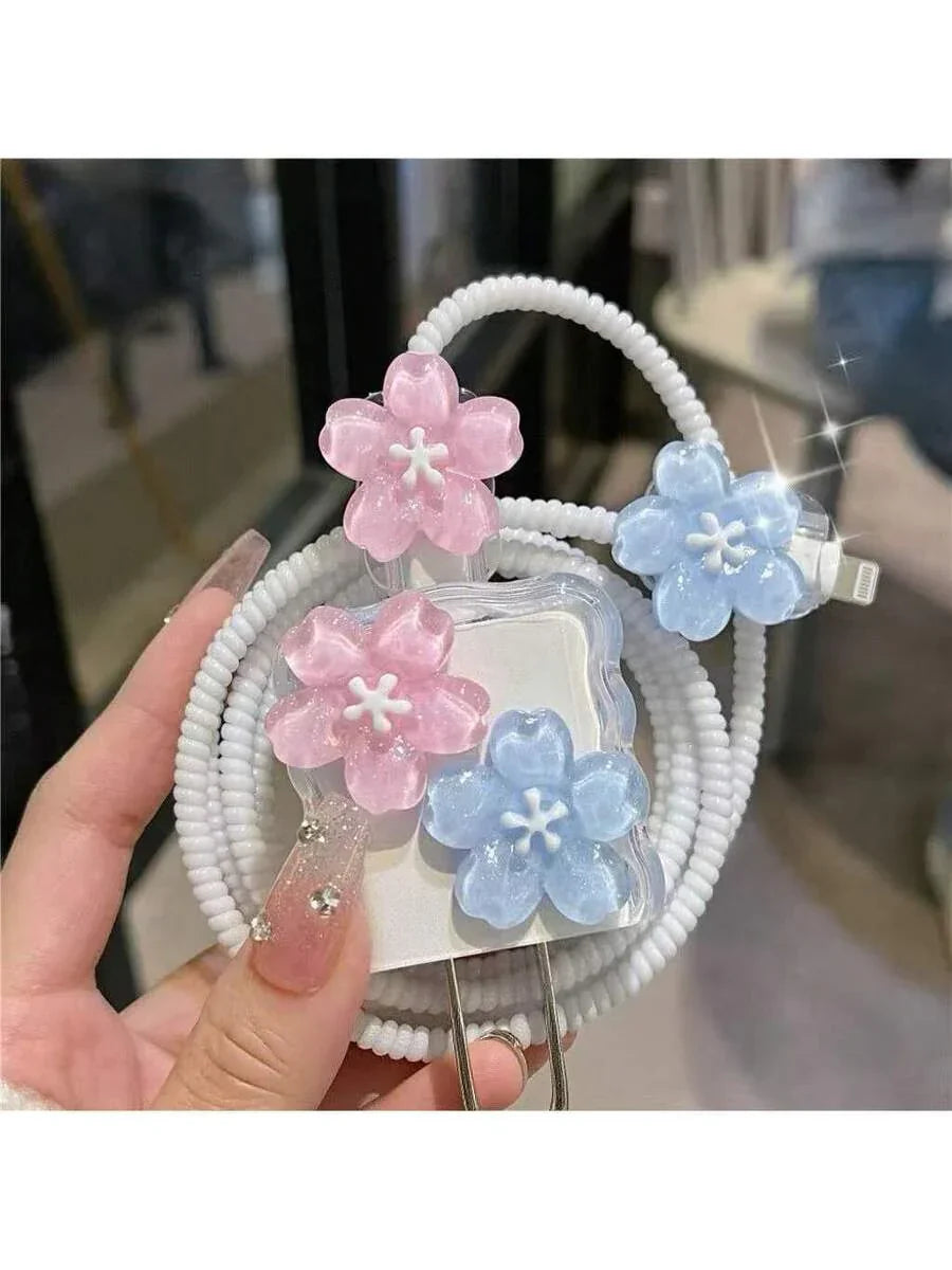 Minimalist Floral Charging Protector Case