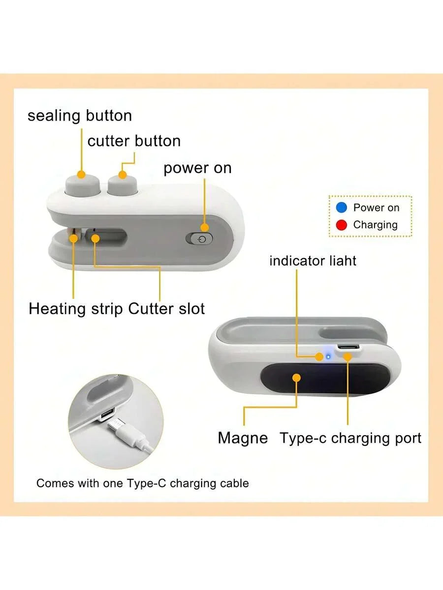 Mini Snack Bag Sealer, Food Storage Sealer