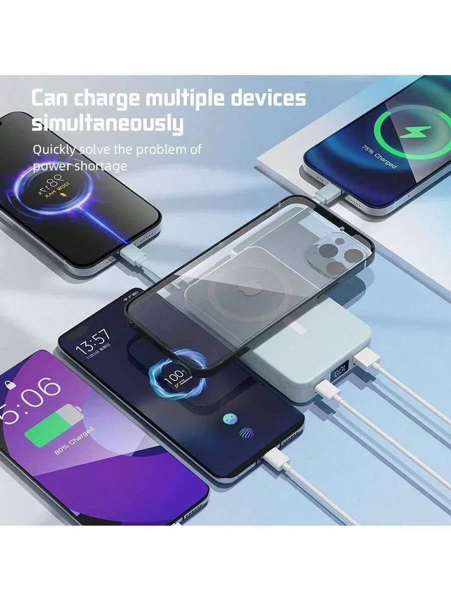 GAWFOLK Pink 10000mAh Power Bank With Stand