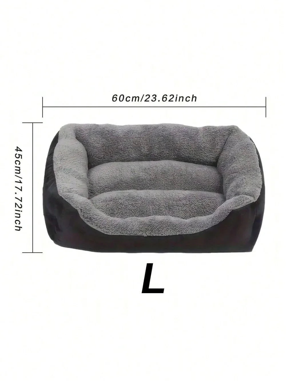 Thick Plush Rectangular Pet Bed