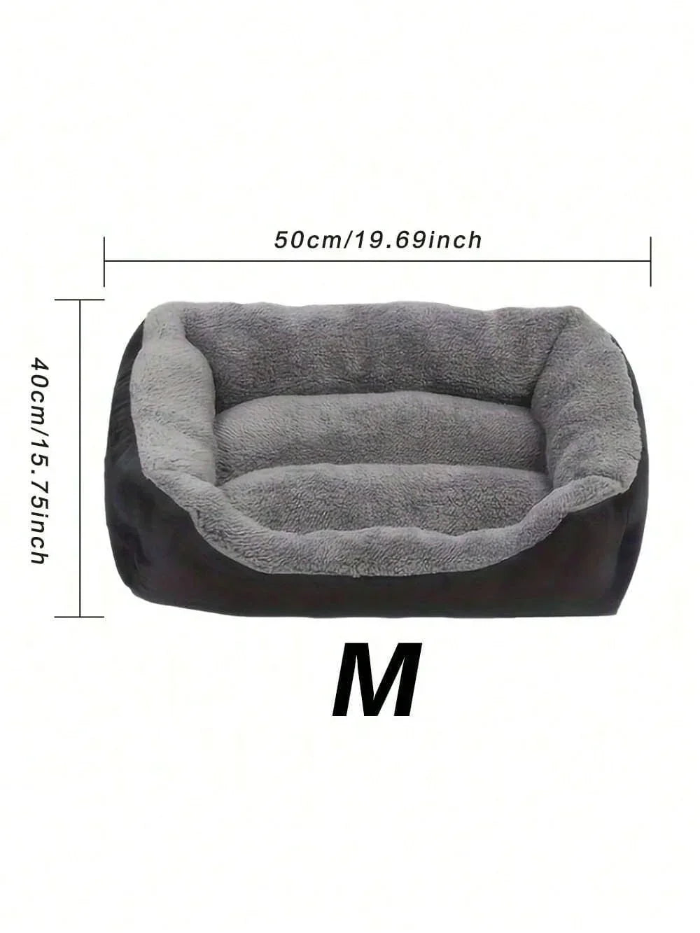 Thick Plush Rectangular Pet Bed