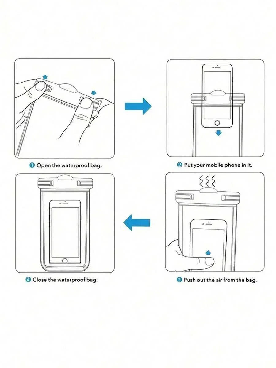 2pcs Waterproof Diving Phone Pouch
