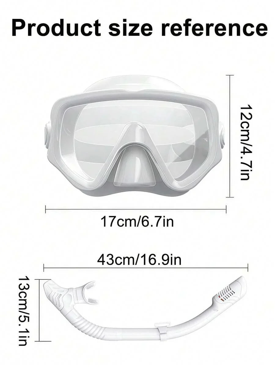 1 Set Of 5 Color Options Snorkel Mask   Snorkel Tube