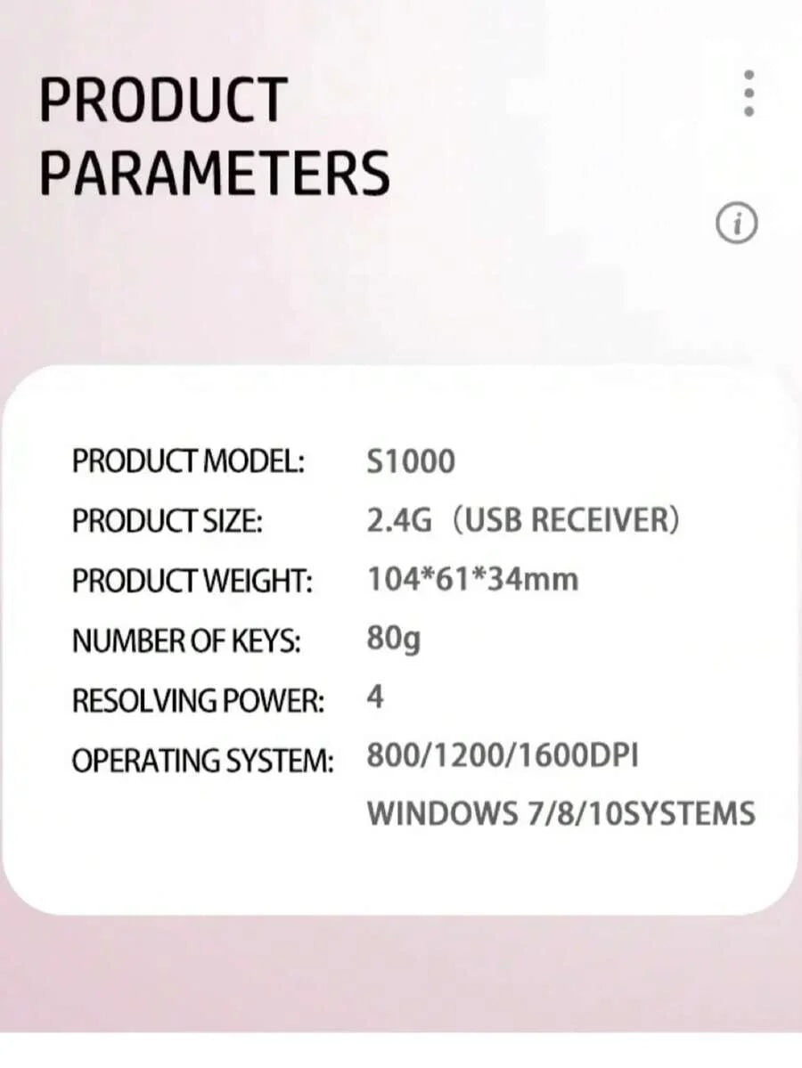 HP Wireless Mouse, Cute Silent, 2.4GHz Stable Connection