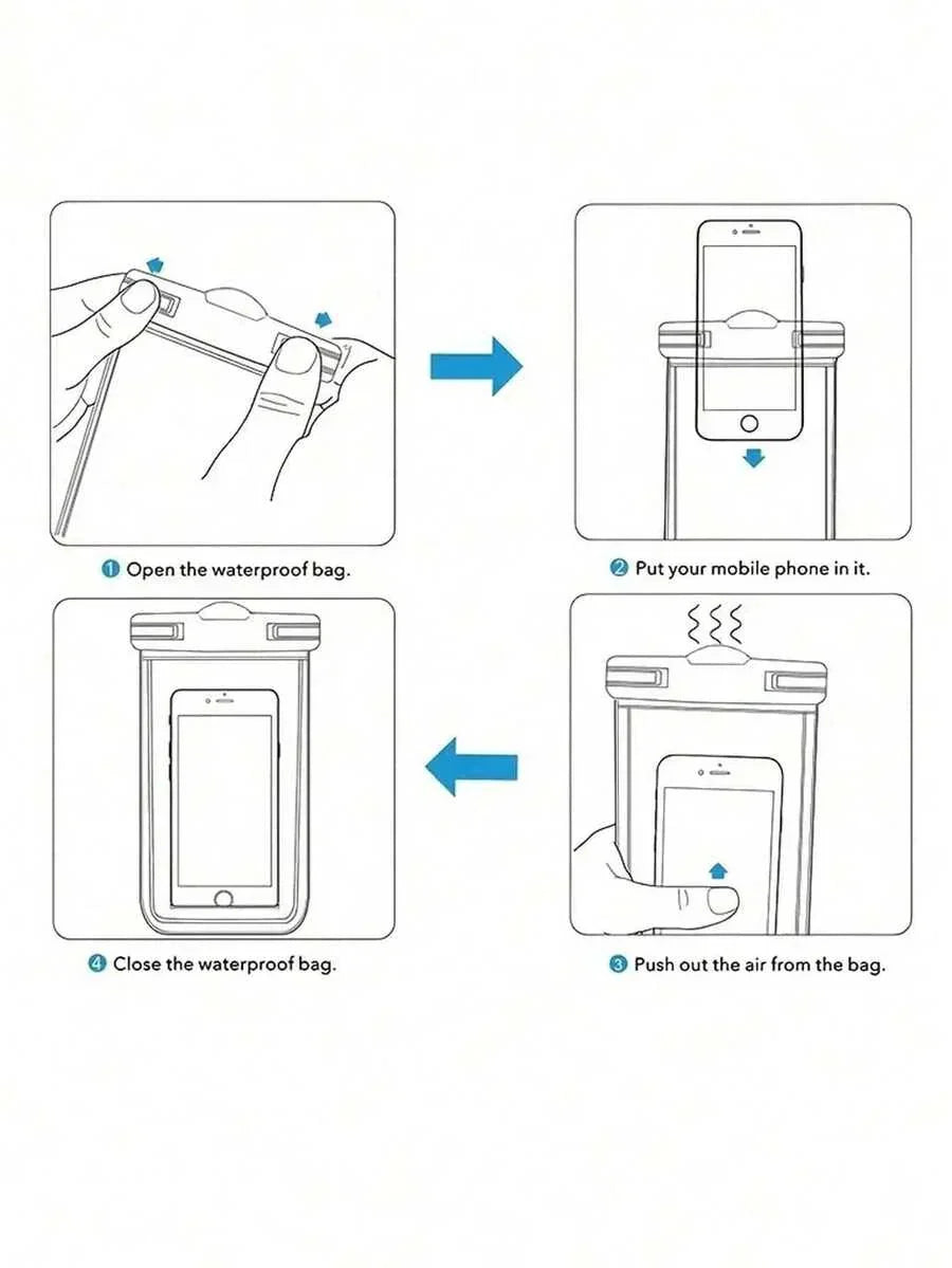 2pcs Waterproof Diving Phone Pouch