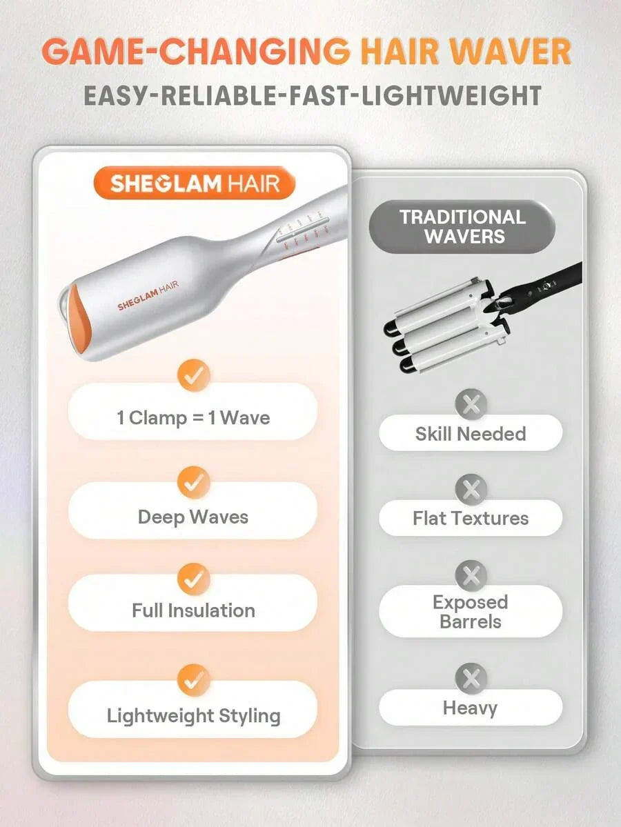 SHEGLAM HAIR Cupid's Charm Beach Babe Hair Waver
