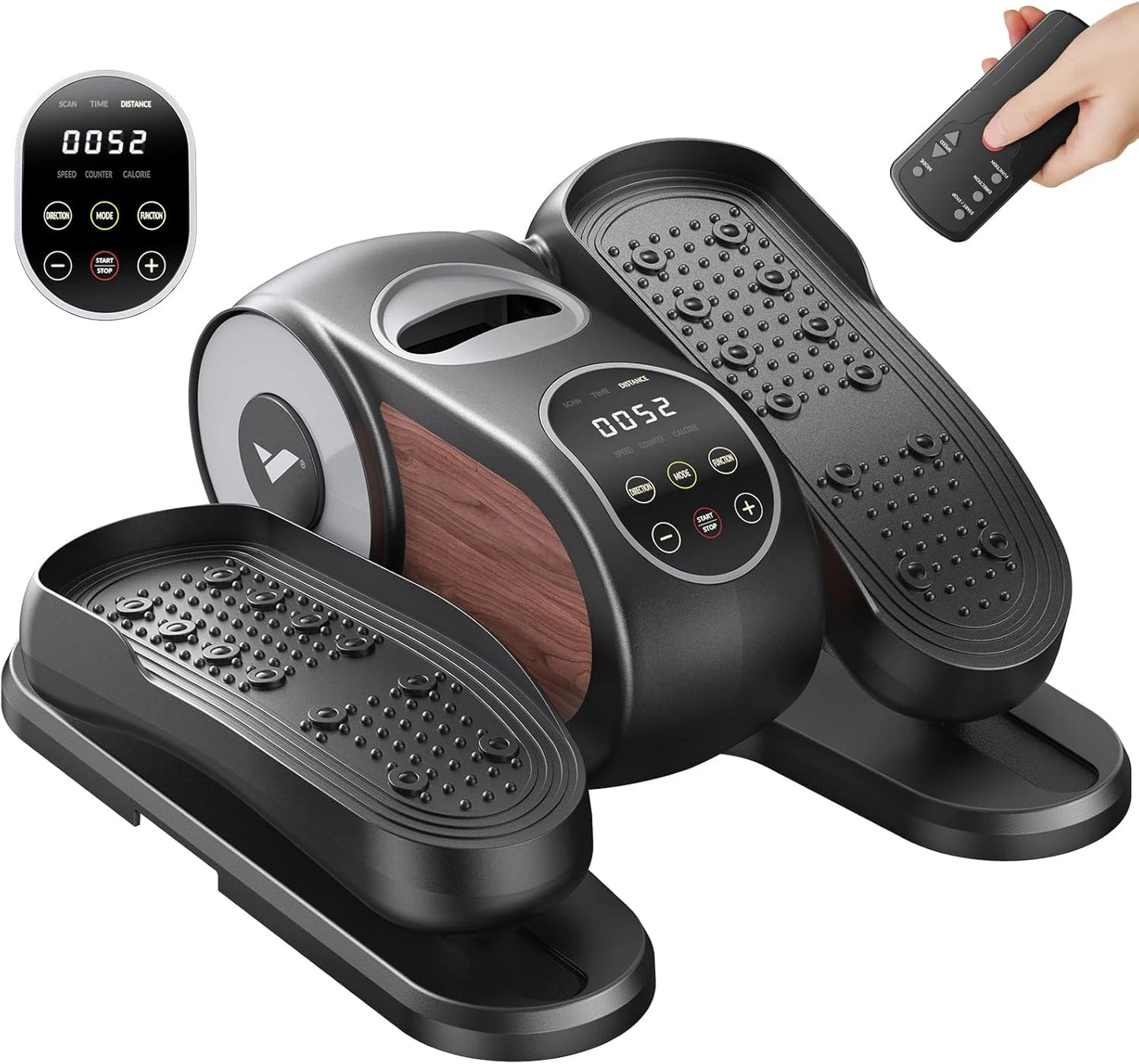 MERACH MERACH Under Desk Elliptical Electric Quiet LED Display  Pedal Exerciser with Remote & Touch Screen 12 Speed + 12 Auto Modes Heart Rate Monitor Portable Low Impact for Office Home Rehabilitation