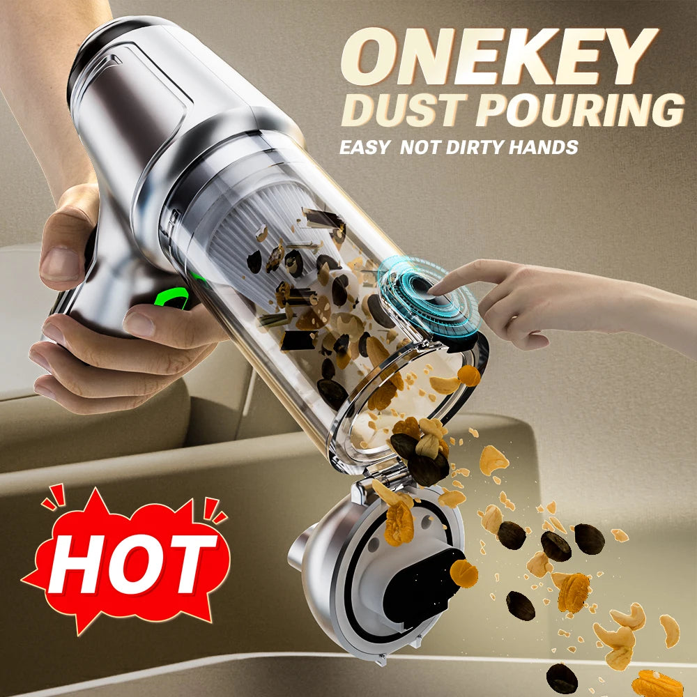 SZUK New Mini Car Vacuum Cleaner Powerful Cordless Wireless Cleaner Cleaning Machine HandHeld Portable Vacuum Cleaner for Car