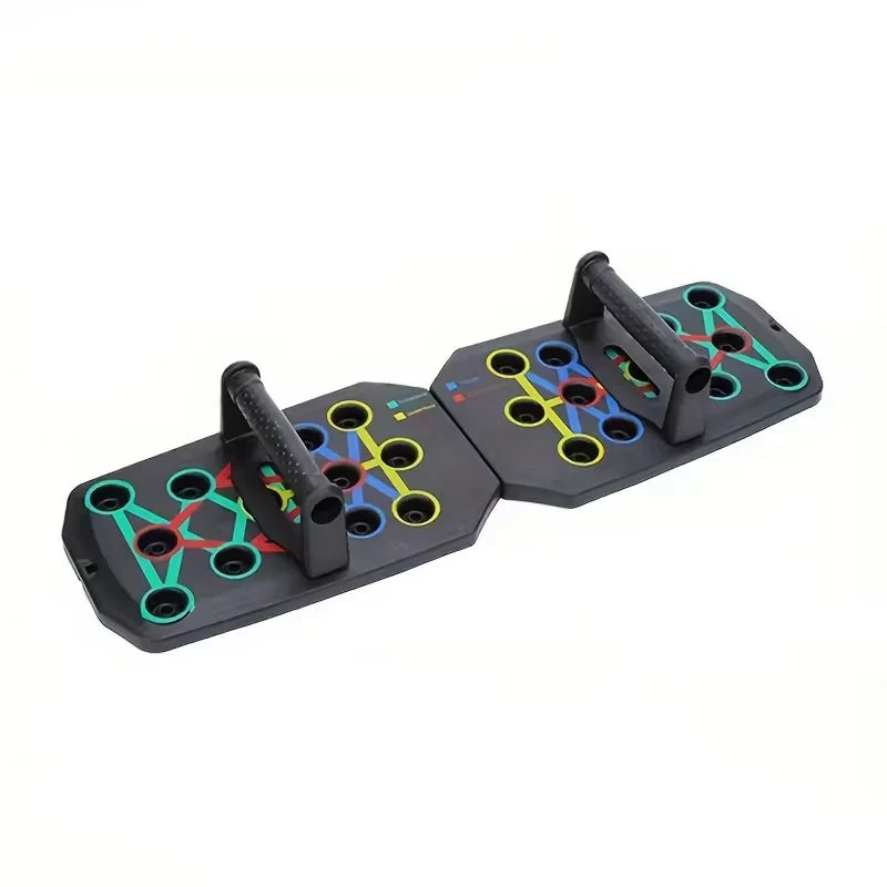 Portable Multifunctional Push-up Board Set Foldable Fitness Equipment For Chest Abdomen Arms And Back Training