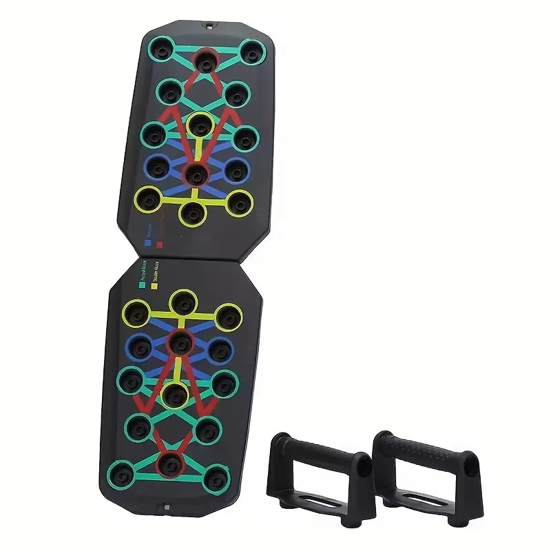 Portable Multifunctional Push-up Board Set Foldable Fitness Equipment For Chest Abdomen Arms And Back Training
