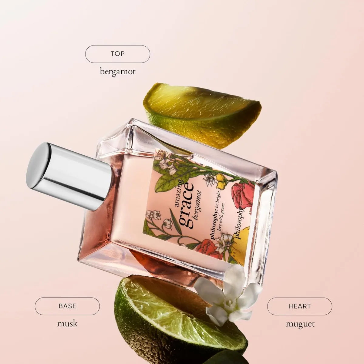 Philosophy Amazing Grace Bergamot Eau de Toilette 60ml/2fl.oz Women Perfume | Bright Zesty Bergamot Citrus Floral Clean Fresh Portable Summer Fragrance