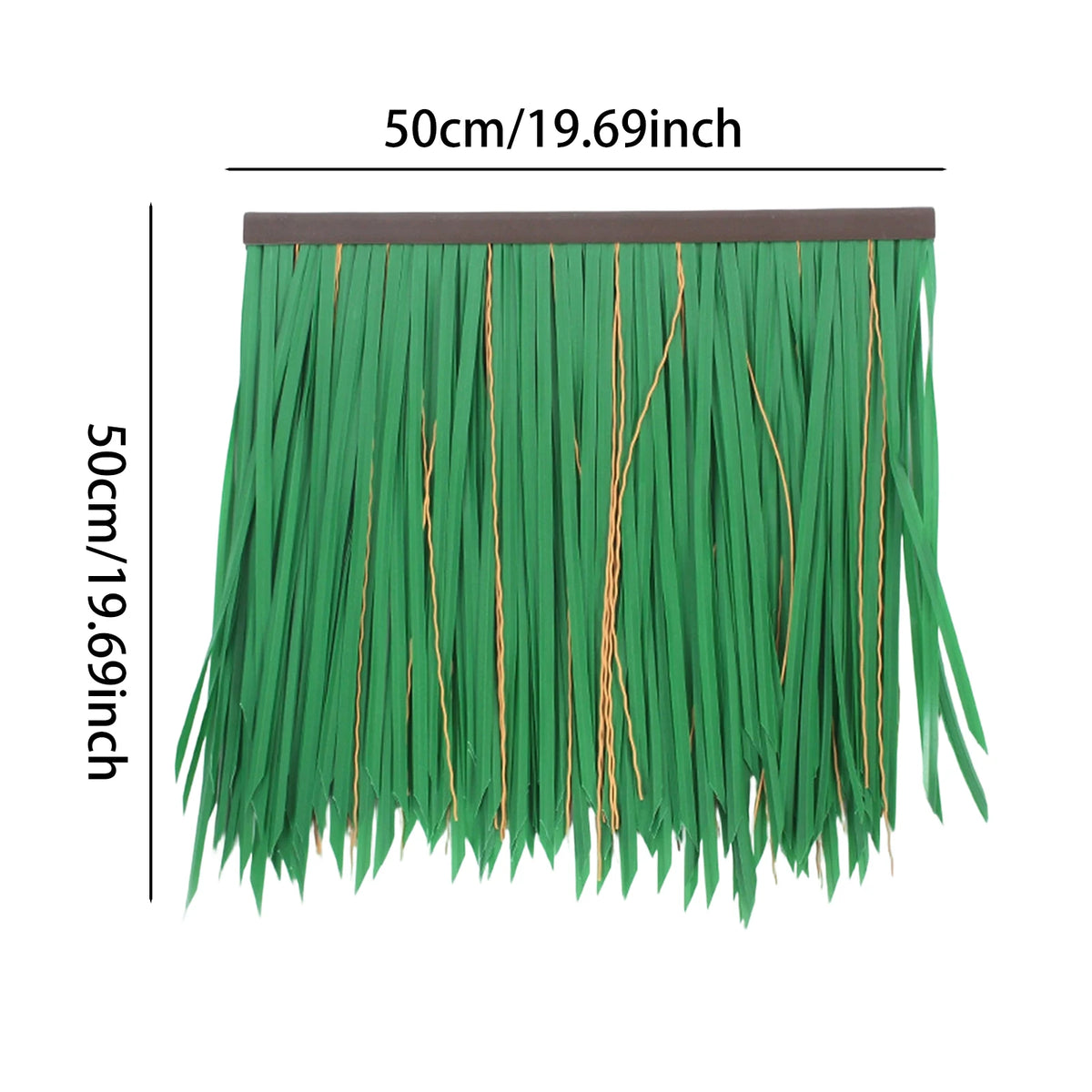 Grass Artificial Thatch Roofing for Outdoor Garden Patio Umbrella Cover 1mx50cm Straw Roof Thatch Simulation Panel Palm Thatch